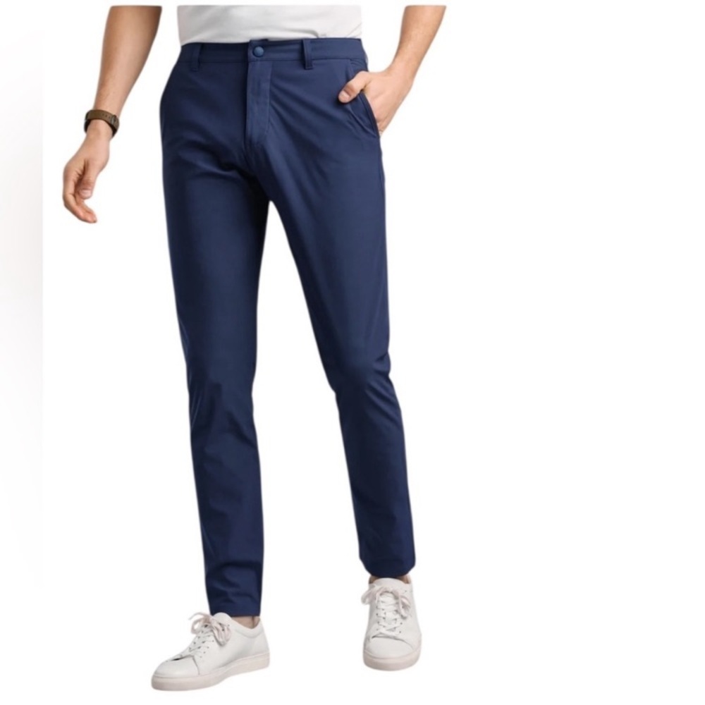 Rhone Commuter Slim navy trousers 34 x 33 long